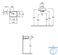 Раковина 40 см Jacob Delafon Formilia Rythmik E4786-00