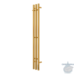 Полотенцесушитель электрический Terminus Tres круглый 16х120 (брашированное золото)