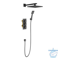 Душевая система Timo Tetra-Thermo SX-0179/03SM 230 1 режим (черный матовый)