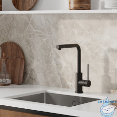 Смеситель для кухни Iddis Rule RULBLL0i05 (черный матовый)