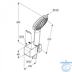 Душевая система Kludi Zenta 388320545 1 режим (хром)