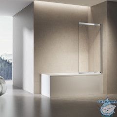 Шторка для ванны Vincea 90х140 профиль хром, стекло прозрачное VSB-6E900CL-R
