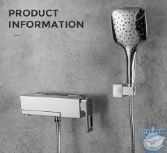 Смеситель для ванны Gappo G3018 с аксессуарами (хром)