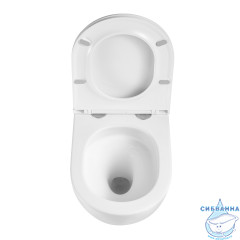 Унитаз подвесной безободковый Lemark Glazer 9614003 с сиденьем быстросъемным Soft Close (микролифт)