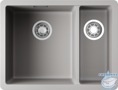 Кухонная мойка Omoikiri Kata-55-2-U-GR Leningrad grey 4993390