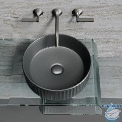  Раковина на столешницу 36 см Ceramicanova Element CN6057MDH (антрацит)
