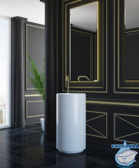 Раковина напольная 45 см Salini Armonia (материал sapirit, белый глянцевый)