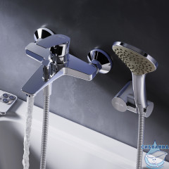 Смеситель для ванны AM.PM Gem F90A15000  с душевым гарнитуром (хром)
