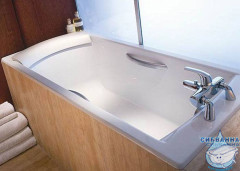 Ванна чугунная Jacob Delafon Biove 170х75 с отверстиями для ручек, без ножек E2938-00