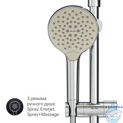 Душевая система Am.Pm Like 250 1 режим F0780564 (хром)