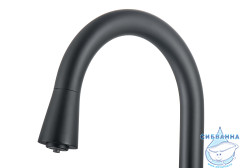 Смеситель кухни Aquatek Вега AQ1085MB (черный матовый)