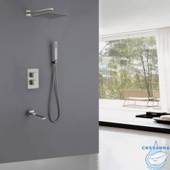 Душевая система Abber Daheim 250 1 режим AF8250SP (сатин)