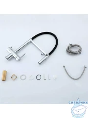 Смеситель кухни Gappo R49118-9 (хром/черный)