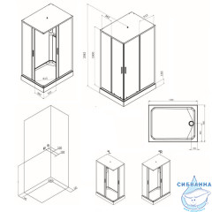 Душевая кабина AM.PM Gem 120х90 W90C-404-12090MT