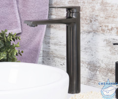 Смеситель для раковины Wasserkraft Wiese 8403H (без донного клапана) (черный матовый)