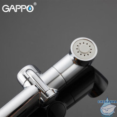 Смеситель Gappo G2048-8 с гигиеническим душем (хром/белый)
