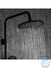 Душевая система Frap F2429 200 1 режим (черный)