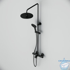 Душевая система AM.PM Like 220 1 режим F0780522 (чёрный матовый)