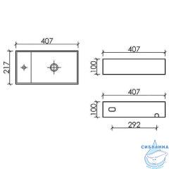 Раковина 41 см Ceramicanova Element CN6051RMB