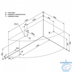 Акриловая ванна Aquanet Mayorca 150x100 R с каркасом