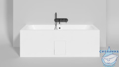 Ванна из искусственного камня Salini Orlando Axis 180x80 (материал S-Stone, белый матовый)