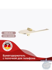Держатель туалетной бумаги Raglo R300.03.03 (сатин золотой)