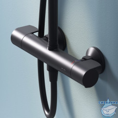Душевая система Am.Pm X-Joy 230 1 режим F0785A422 (черный матовый)