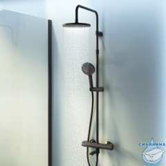 Душевая система Am.Pm X-Joy 230 1 режим F0785A522 (черный матовый)