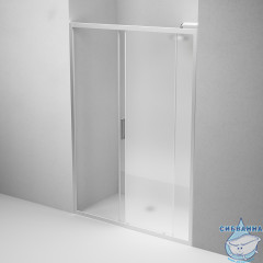 Дверь в нишу AM.PM Gem W90G-140-1-195MM 140 см профиль хром, стекло матовое