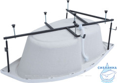 Акриловая ванна Aquanet Capri 160x100 R с каркасом