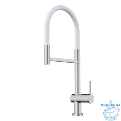 Смеситель для кухни Omoikiri Kanto-2 4994450 (нержавеющая сталь/белый)