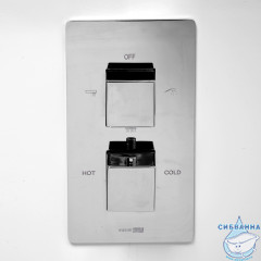 Встраиваемый смеситель для ванны WasserKRAFT Alme 1544 Thermo (хром)