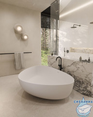 Ванна из искусственного камня ABBER Stein AS9608 180x130