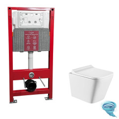 Инсталляци Calypso Beta с унитазом Calypso CS52UQ-TK c сиденьем Soft close (микролифт) B52UQ-TK-SET