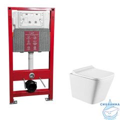 Инсталляци Calypso Beta с унитазом Calypso CS52UQ-TK c сиденьем Soft close (микролифт) B52UQ-TK-SET