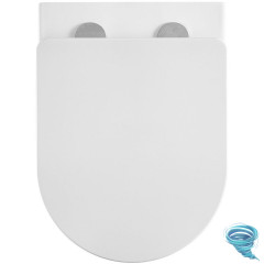 Унитаз подвесной безободковый Azario Grado AZ-001-UQ3 с сиденьем быстросъемным Soft Close (микролифт)