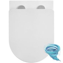 Унитаз подвесной безободковый Azario Grado AZ-0046-UQ3  с сиденьем быстросъемным Soft Close (микролифт)