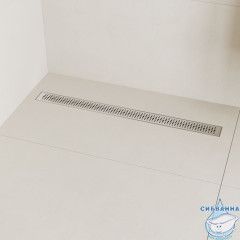 Лоток душевой, сифон 360, комбинированный затвор, перфорированная решетка, 800мм, хром, IDDIS, 975B8SB20DZ