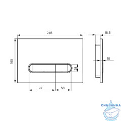 Кнопка смыва Iddis Unifix UNI01WBi77 белый матовый