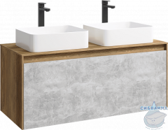 Фасад для тумбы AQWELLA Mobi 120 MOB0712BS бетон светлый