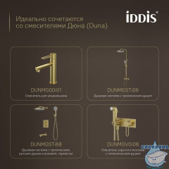 Крючок одинарный, нержавеющая сталь, Дюна (Duna), золото матовое, IDDIS, DUNMG10i41