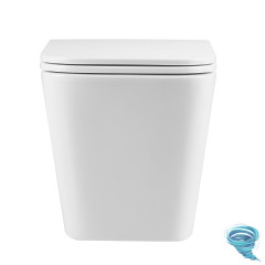 Унитаз подвесной безободковый Lemark Florex 9614001 с сиденьем быстросъемным Soft Close (микролифт)