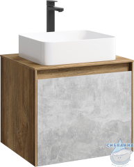 Фасад для тумбы AQWELLA Mobi 60 MOB0706BS бетон светлый