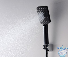 Ручной душ WasserKRAFT 3 режима A130 (черный)