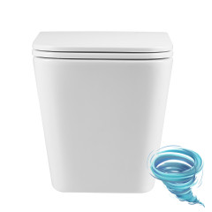 Унитаз подвесной безободковый Lemark Florex 9614001 с сиденьем быстросъемным Soft Close (микролифт)