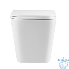 Унитаз подвесной безободковый Lemark Florex 9614001 с сиденьем быстросъемным Soft Close (микролифт)