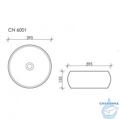  Раковина на столешницу 40 см Ceramicanova Element CN6001