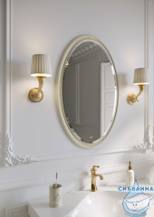 Зеркало 65 см Aqwella Clarberg Borgia cлоновая кость