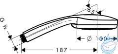 Ручной душ Hansgrohe Croma 100 28535000