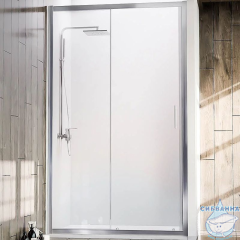 Дверь в нишу Veconi Vianno 150 профиль хром, стекло прозрачное  VN72-150-01-C4